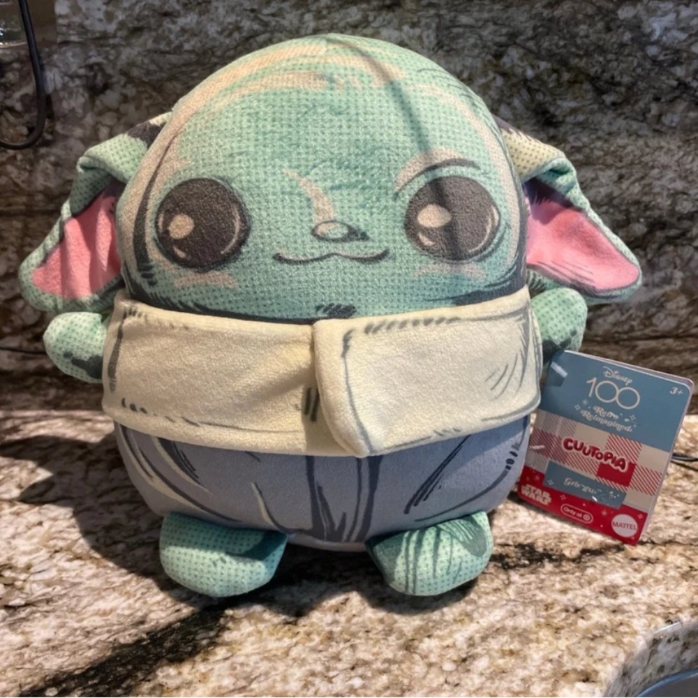 Disney 100 Star Wars GROGU Baby Yoda Cuutopia 7" Plush NEW With Tag